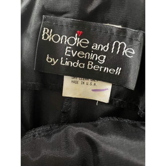 90's vintage black mesh high neck glittery formal mini dress Size 7 - Picture 6 of 6